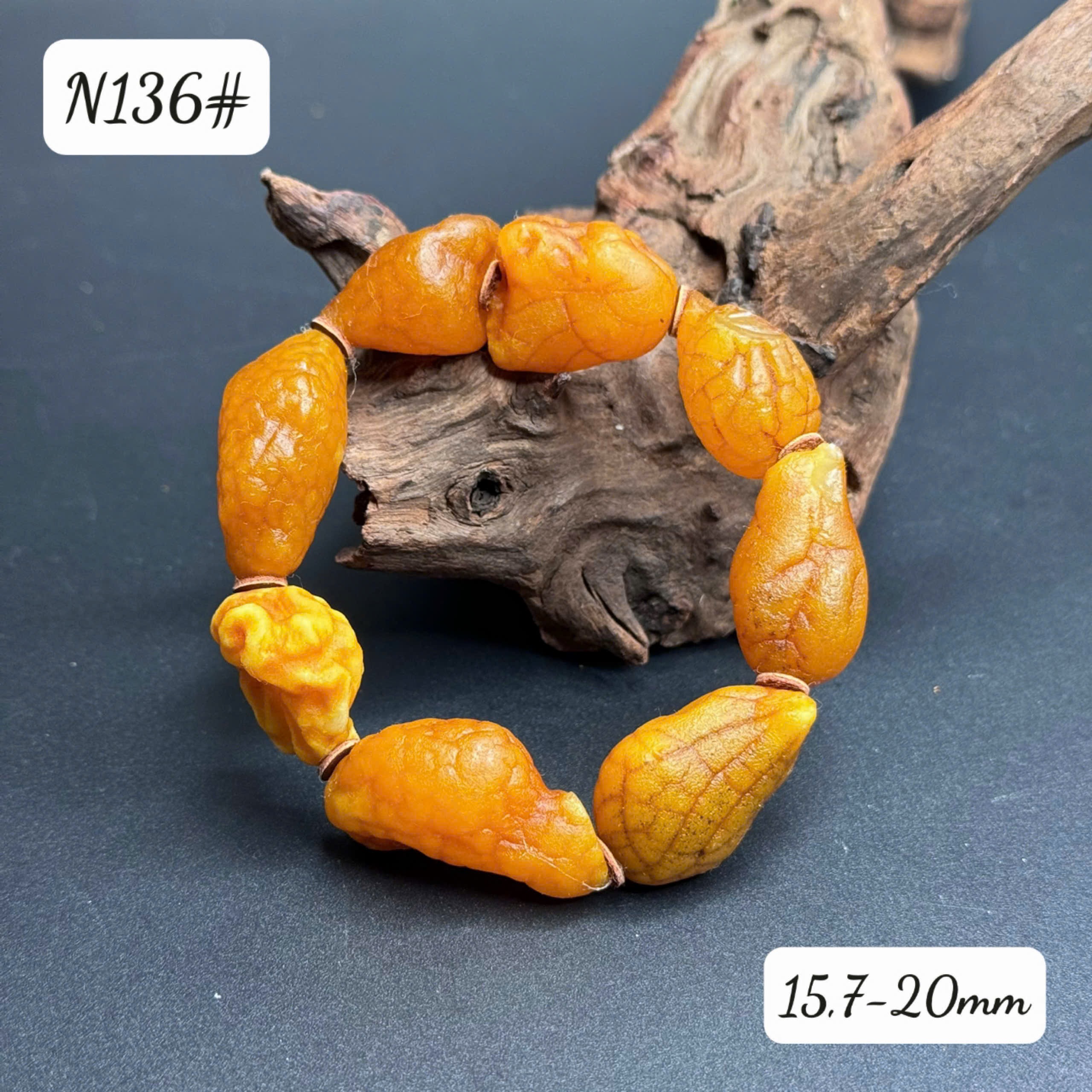 Lắc tay giọt vàng óc chó N136