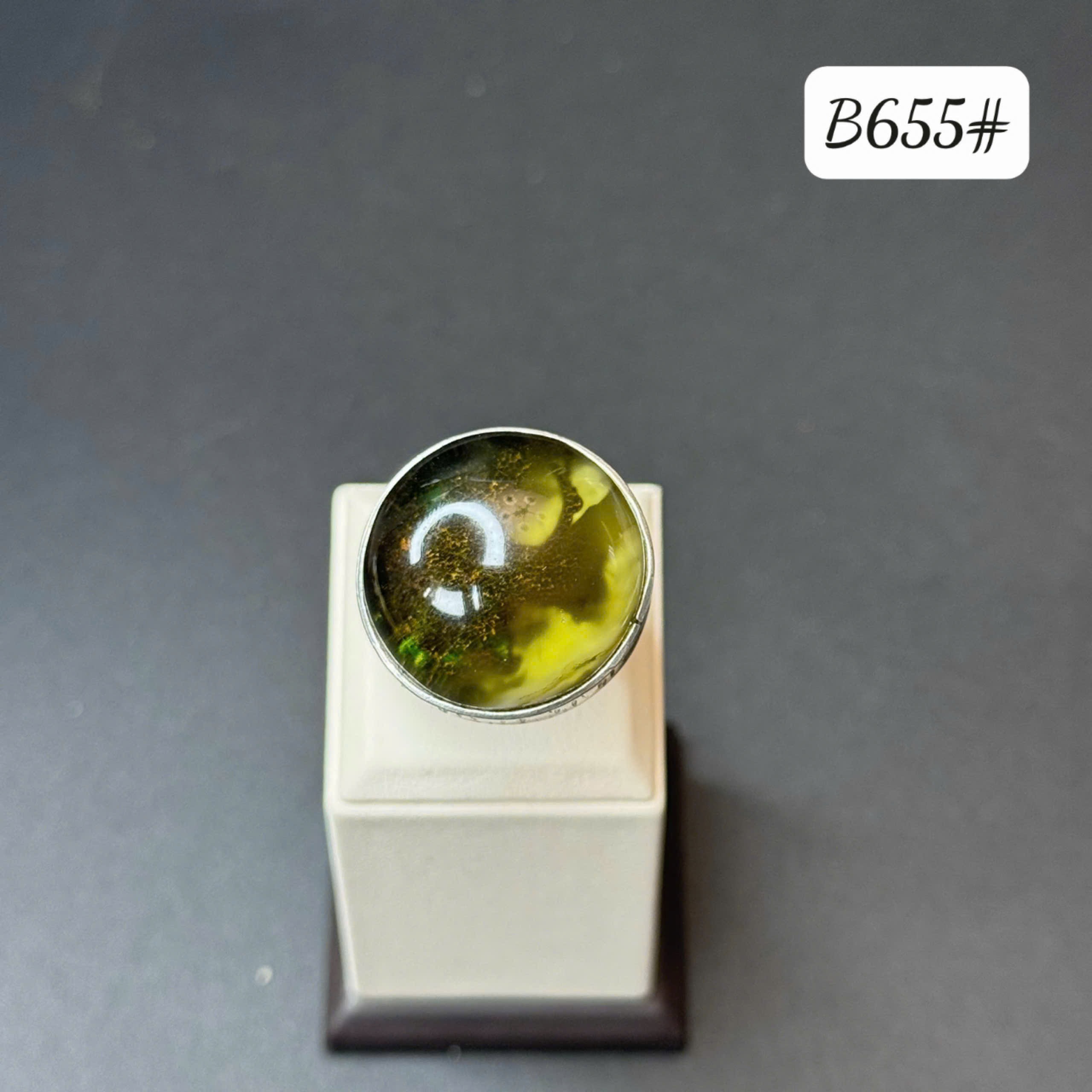 nhẫn dominica xanh đậm B655