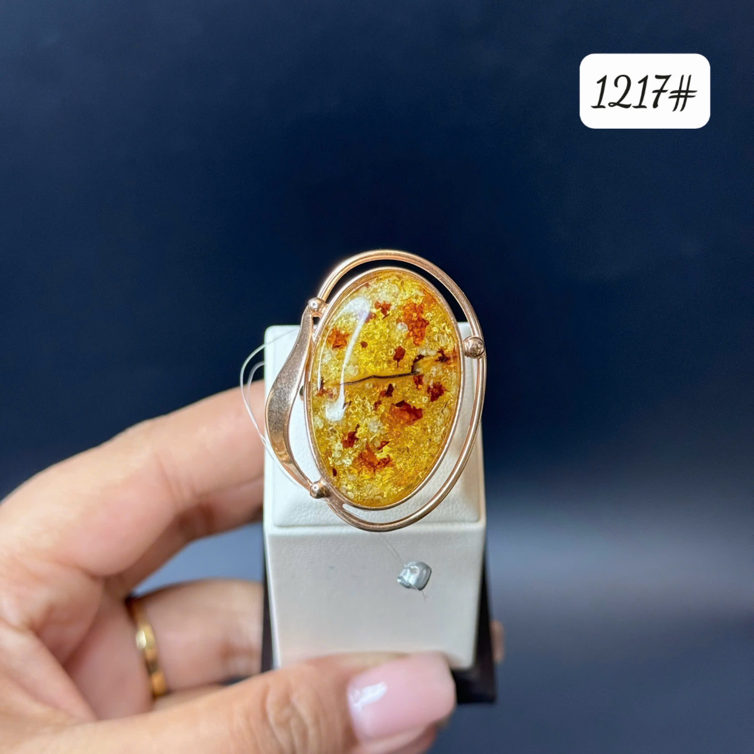 Nhẫn nở hoa vàng 1217