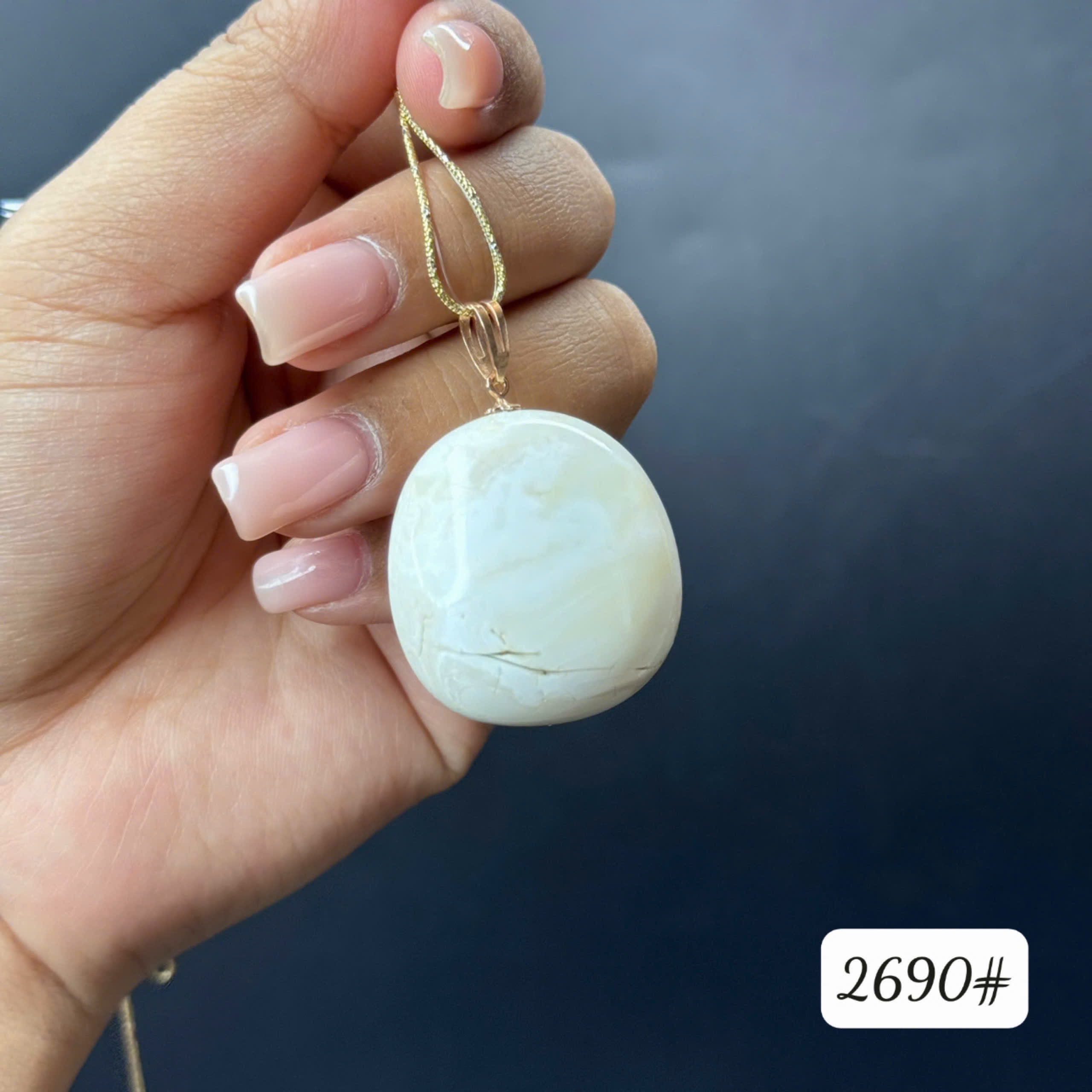 Mặt dây bạch phách tự nhiên 2690