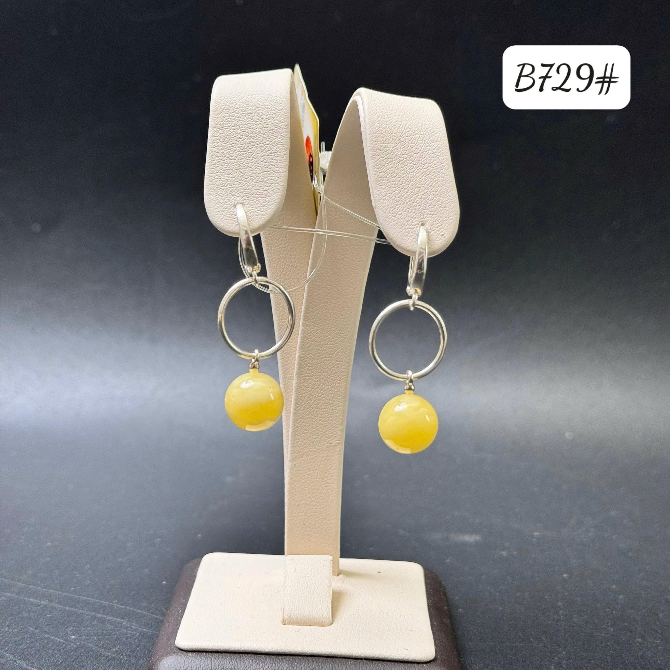 Bông tai chốt bạc sáng 952 B729