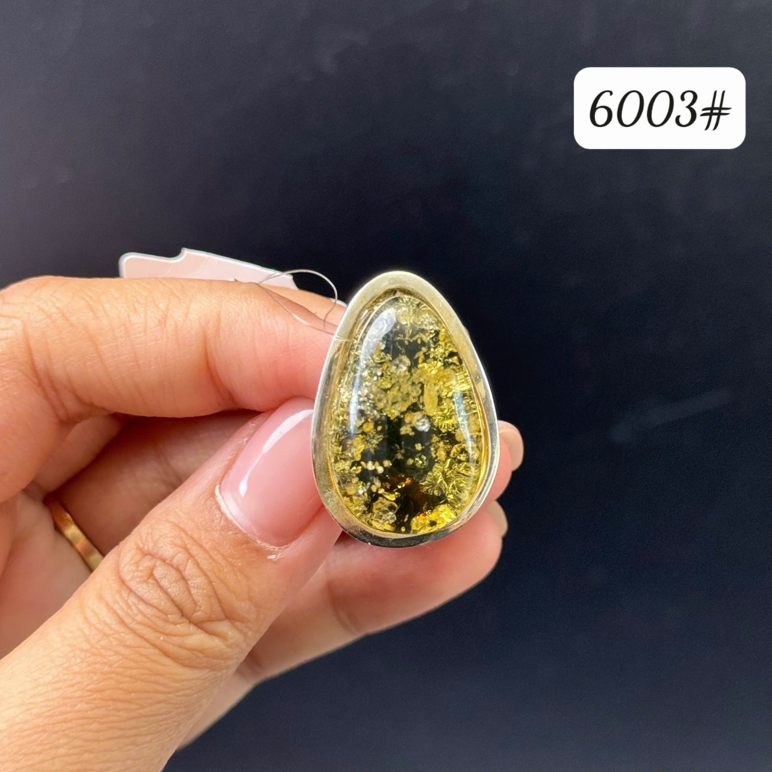 Nhẫn nở hoa xanh 6003