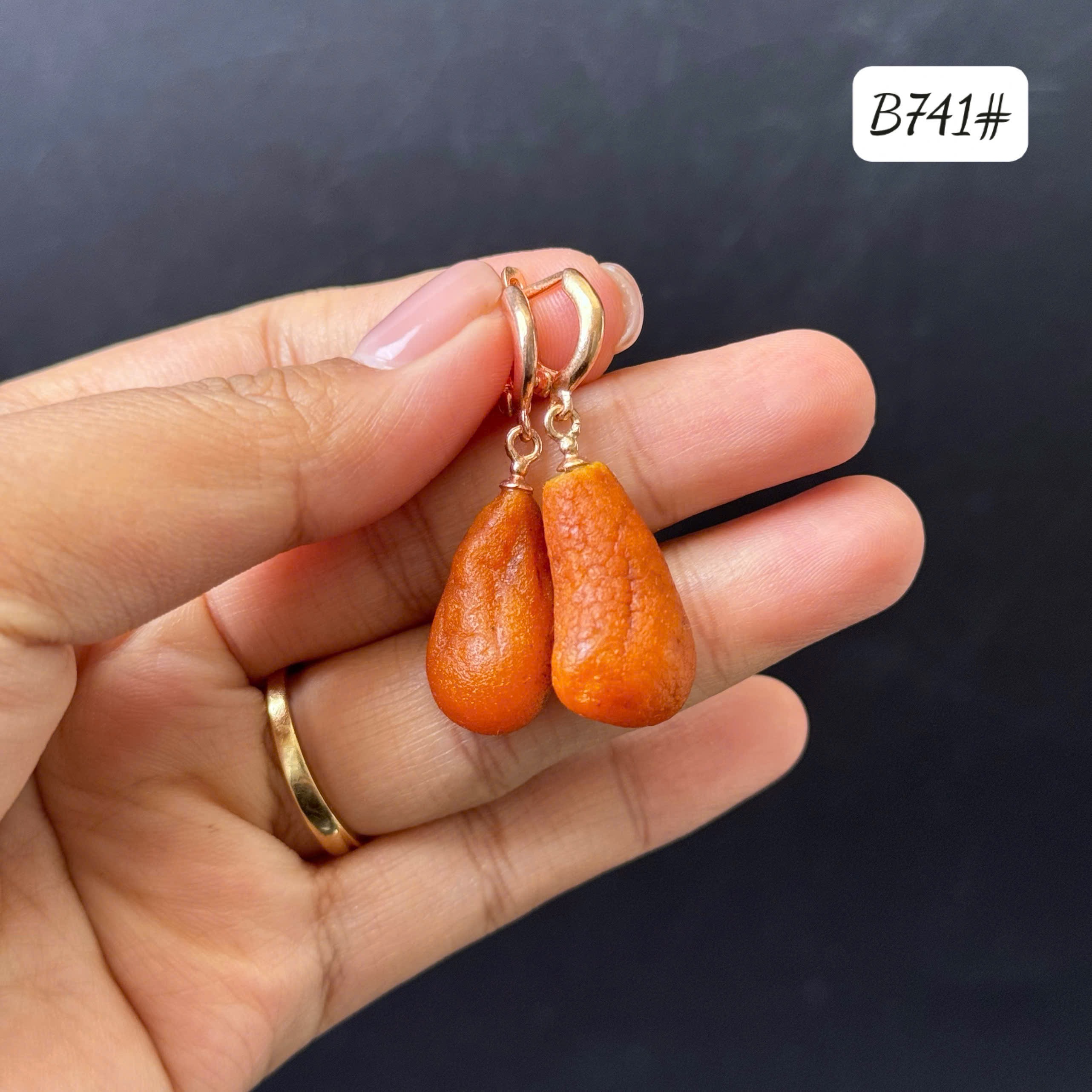 Bông tai giọt dáng dài B741