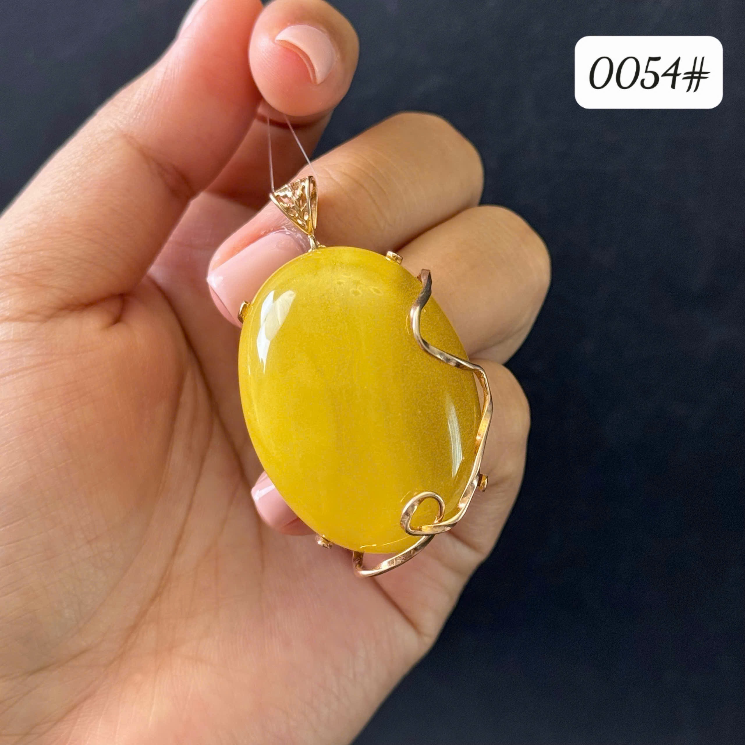 Mặt dây vàng sampanh 0054