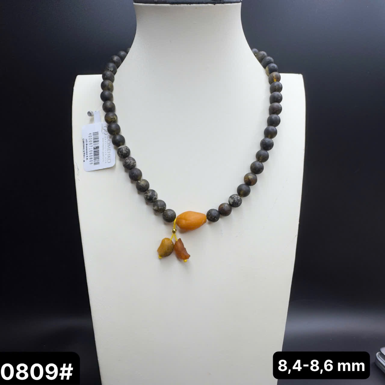 Dây chuyền rêu mix giọt 0809
