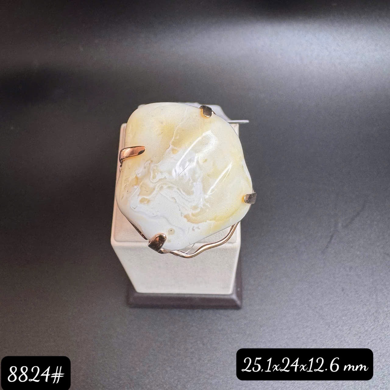Nhẫn bạch phách size lớn 8824