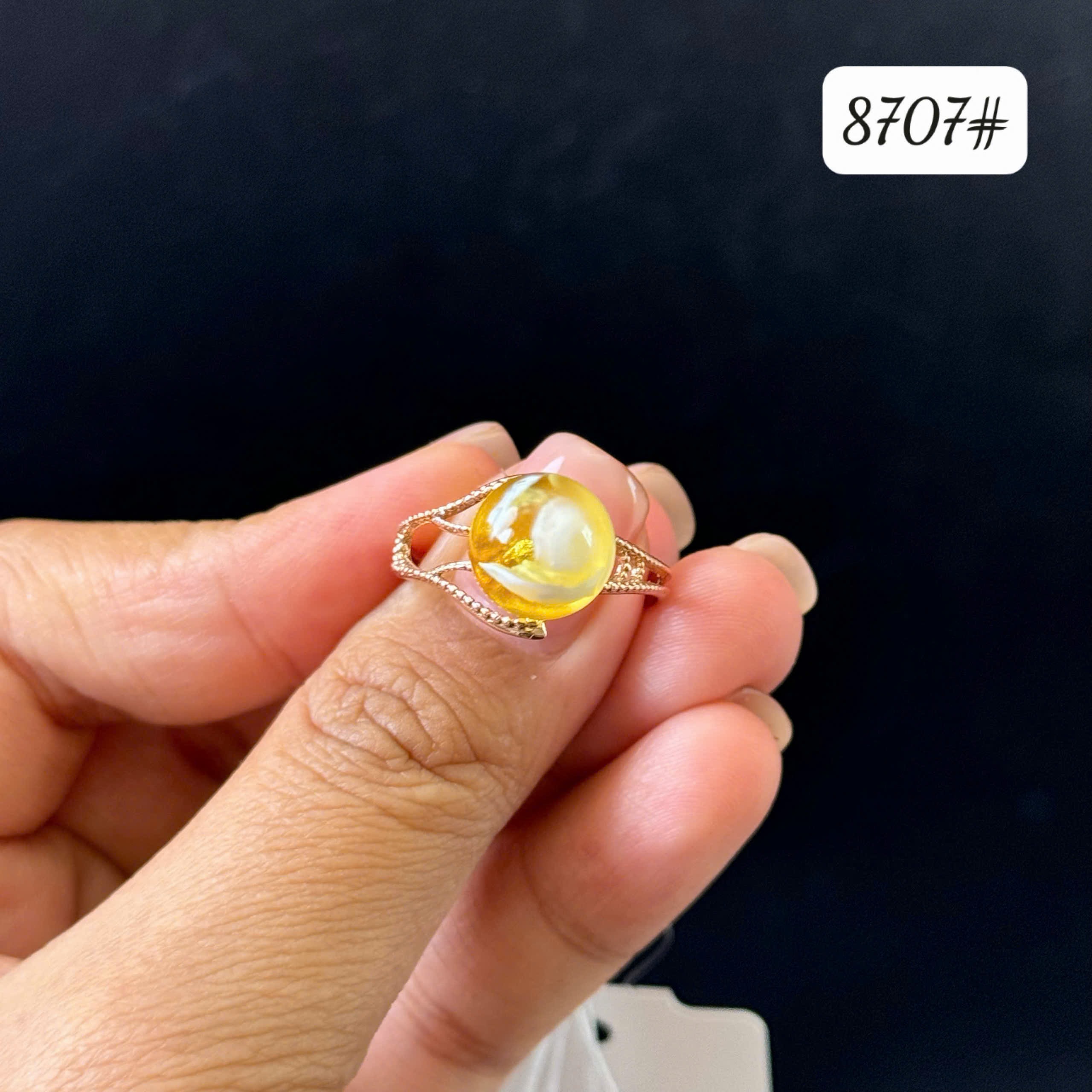Nhẫn vàng mật bạch 8707