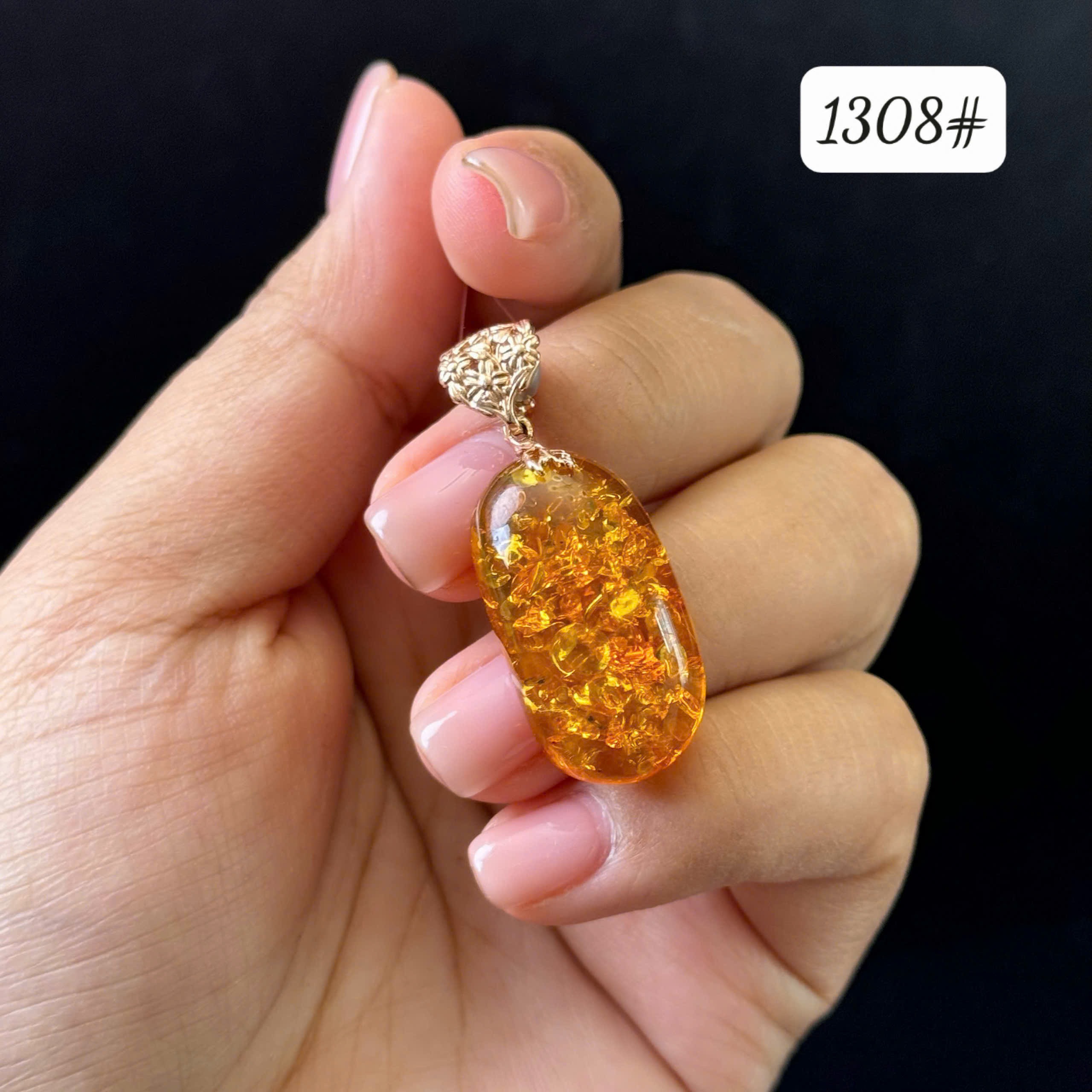 Mặt dây nở hoa 1308 