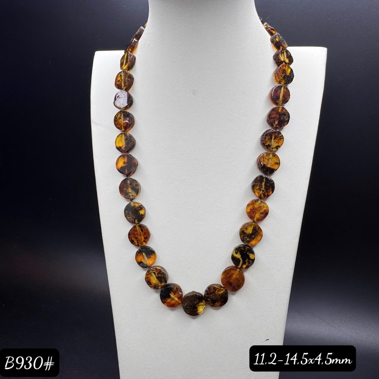 Dây chuyền rêu thô B930