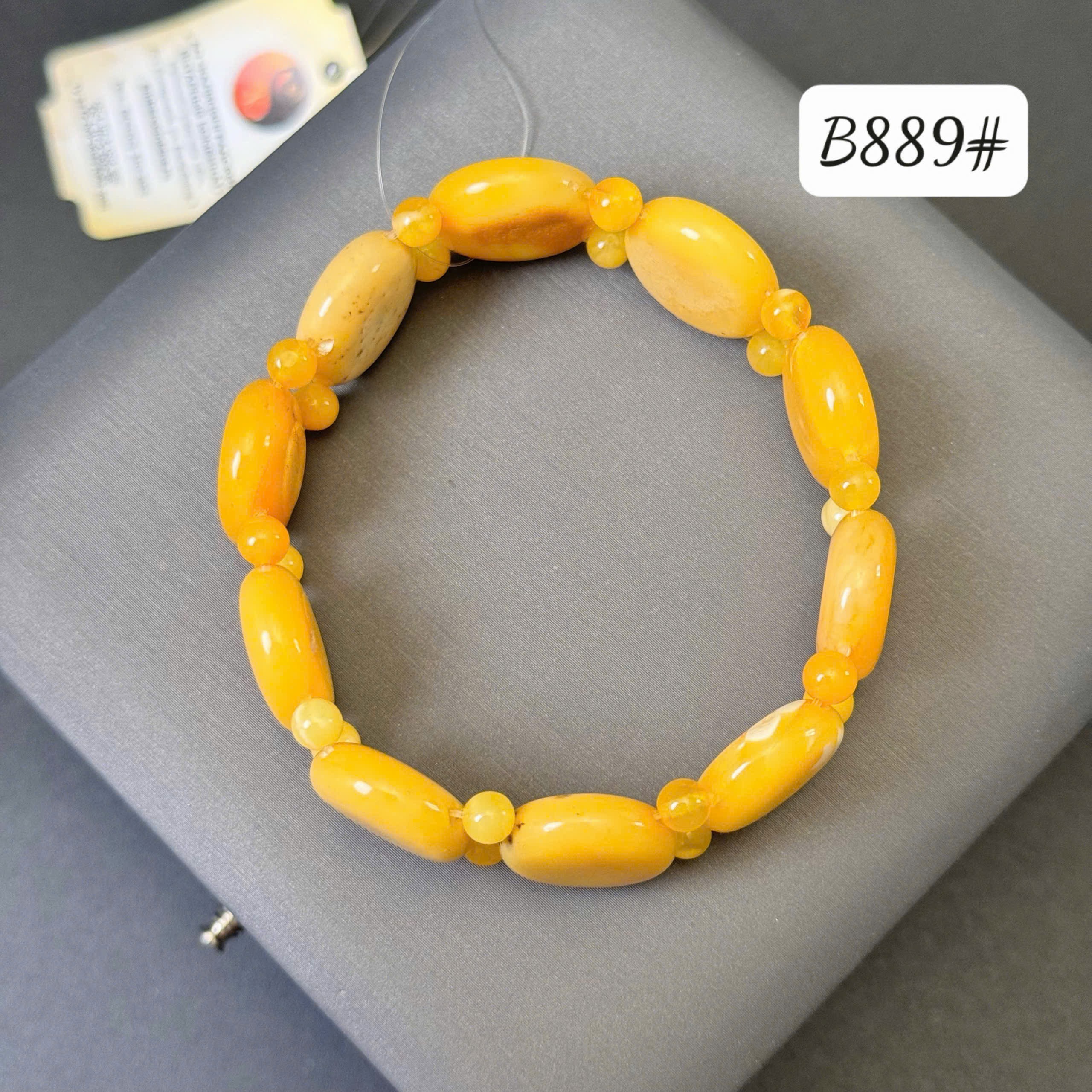 Lắc tay tròn bản màu lạp B889