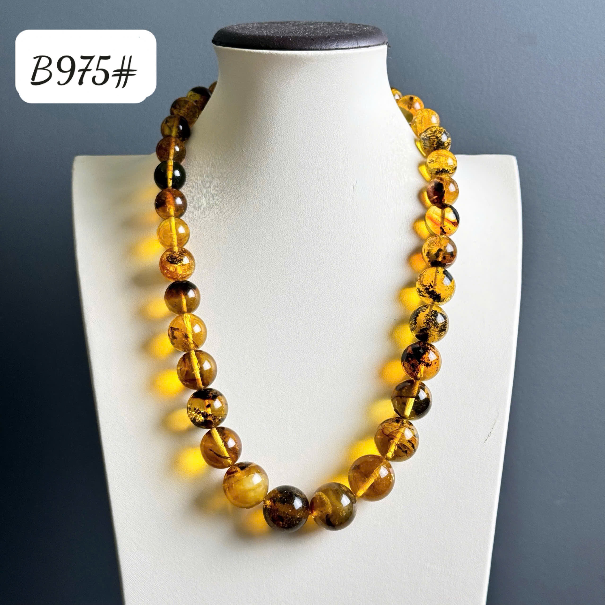 Dây chuyền rêu ánh vàng B975