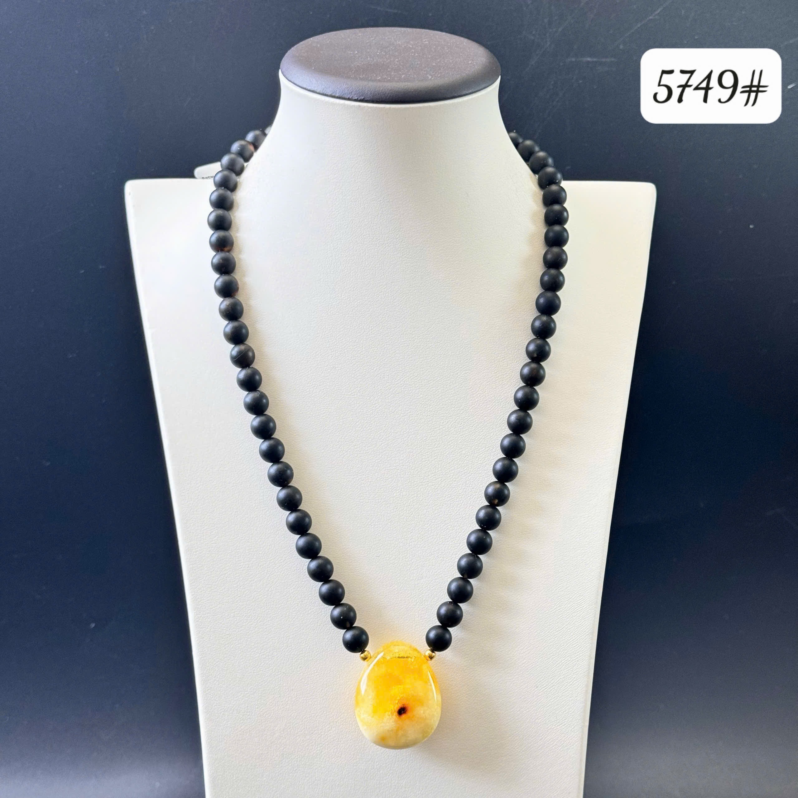 Dây chuyền rêu mặt cát 5749