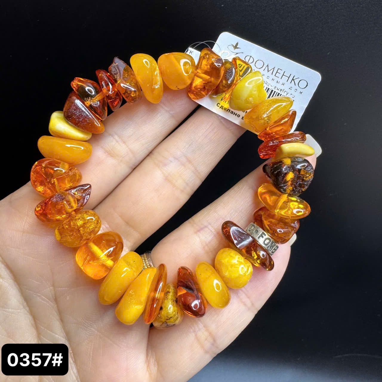 Lắc tay xiên hạt ngang 0357