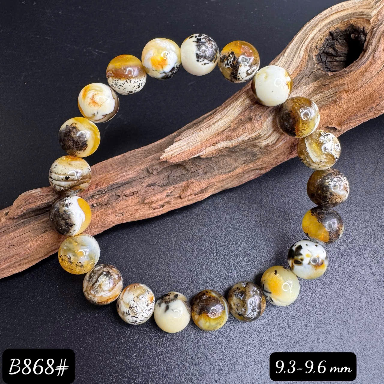 Lắc tay rêu mộc bạch B868