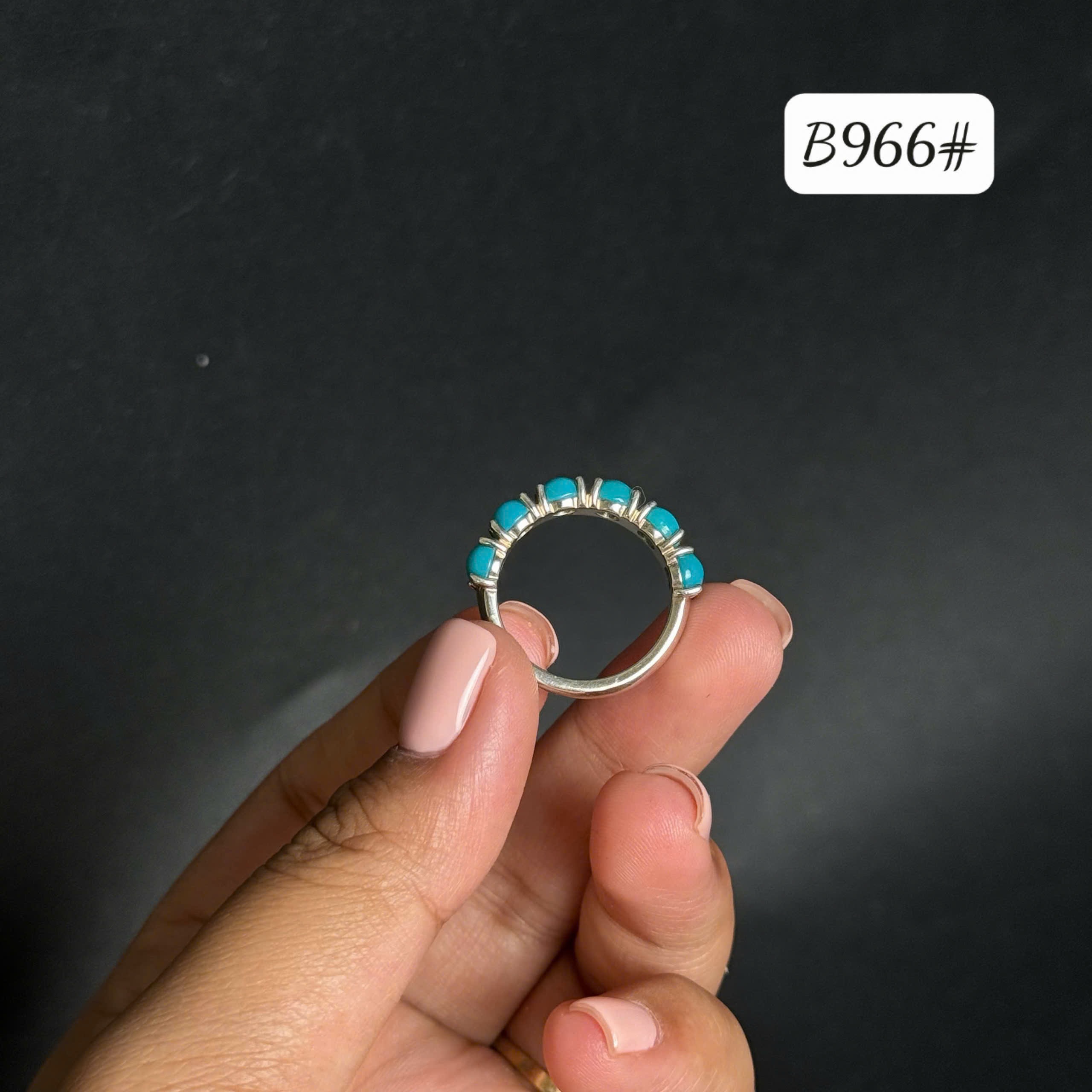 Nhẫn Ngọc lam B966